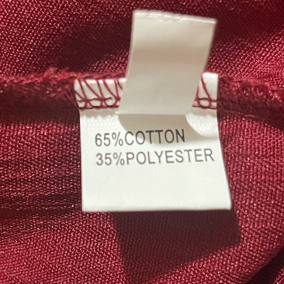 Melody Long Sleeve Corduroy Shacket (Cranberry) - Picture 7 of 9